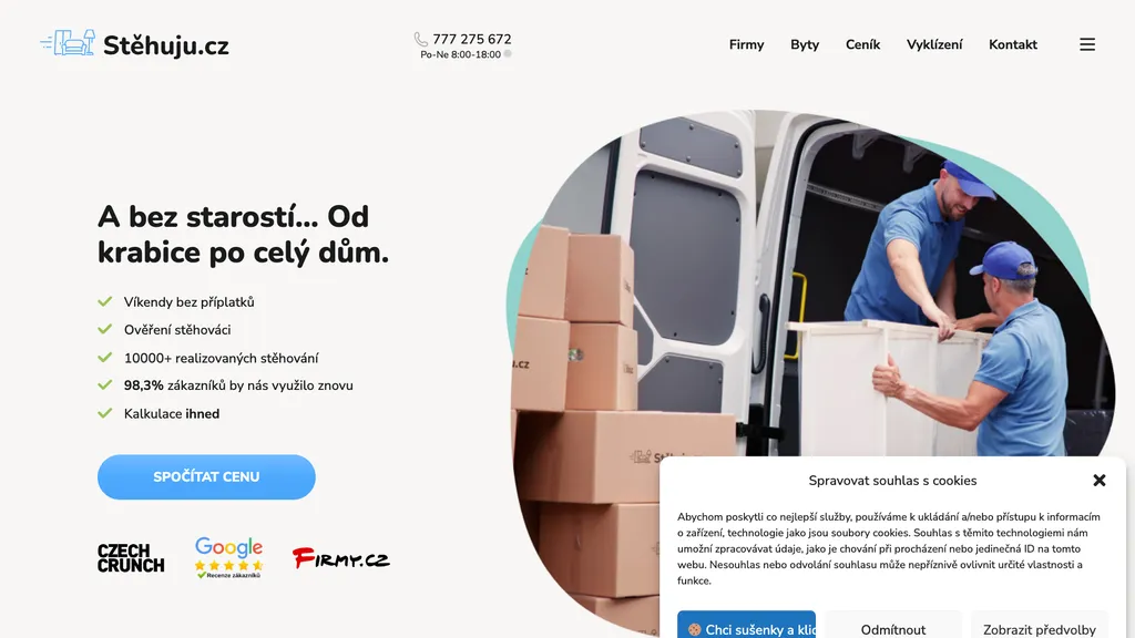 AI Moving Configurator - snímek 1